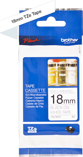 Brother Label Maker Tape 8m x 18mm In White Colour Compatible With Brother TZe/TZ