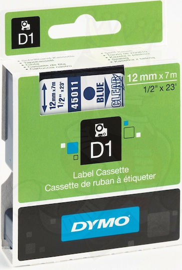 Dymo 45011 Ταινία Ετικετογράφου 7m x 12mm σε Διάφανο Χρώμα Συμβατή με Dymo D1