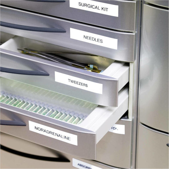 Dymo 40913 Label Maker Tape 7m x 9mm in White Colour Compatible with Brother M Dymo D1 Dymo Rhino/IND