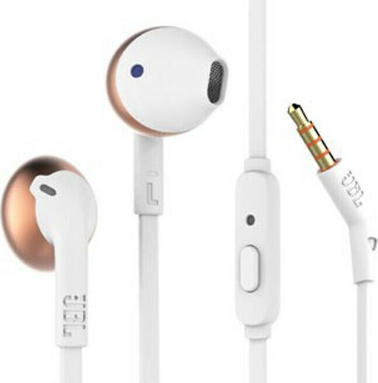 JBL Tune 205 Earbuds Handsfree with 3.5mm Connector Rose Gold