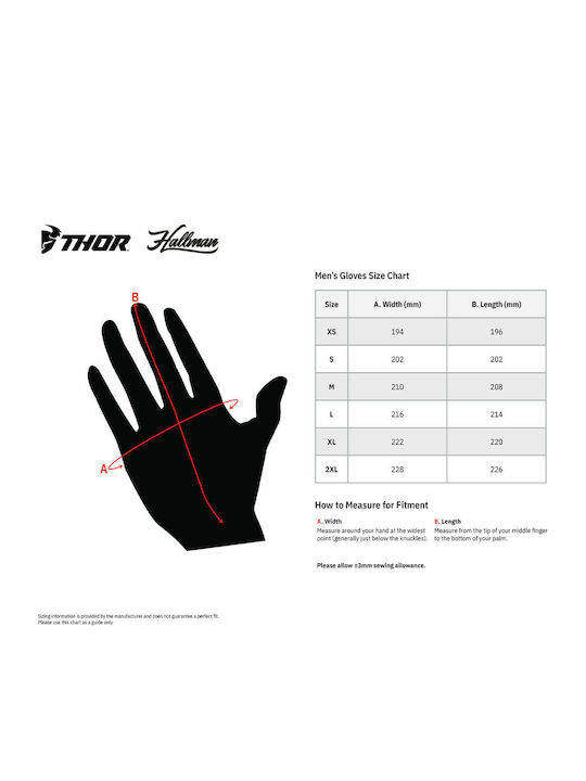 Thor MX Rebound Καλοκαιρινά Ανδρικά Γάντια Μotocross Fluorescent Orange/Black