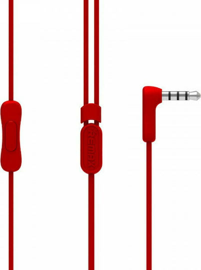 Remax RM-515 In-Ear Freihändig Kopfhörer mit Stecker 3.5mm Rot