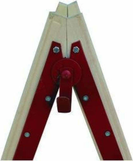Profal Leiter Hölzernes mit 2x6 Stufen 200cm