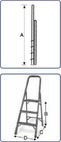 Bulle La Ladder Aluminum with 7+1 Steps 230cm