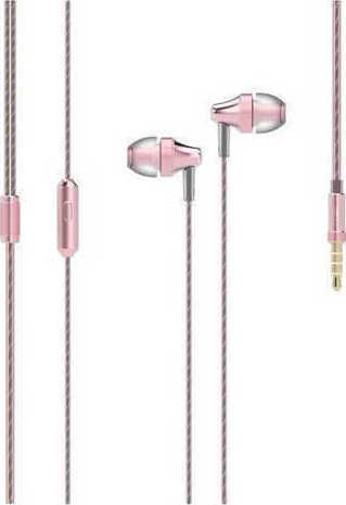 UiiSii HM6 In-ear Handsfree με Βύσμα 3.5mm Ροζ
