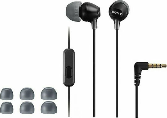 Sony MDR-EX15AP In-ear Handsfree with 3.5mm Connector Black