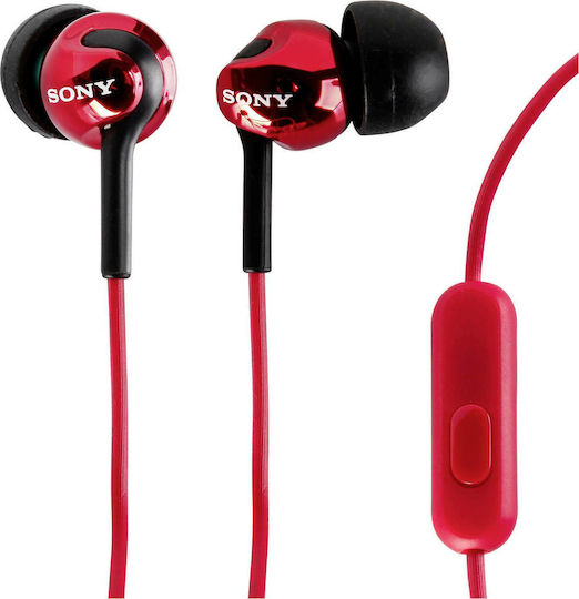 Sony MDR-EX110AP In-ear Handsfree with 3.5mm Connector Red