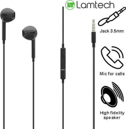 Lamtech LAM020977 Слушалки Безжични Стерео с жак 3.5mm Черен