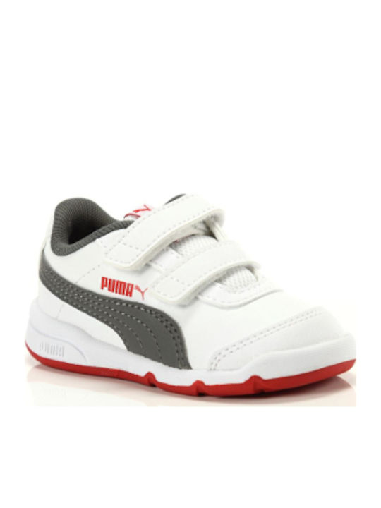 Puma Kinder-Sneaker mit Klettverschluss Weiß