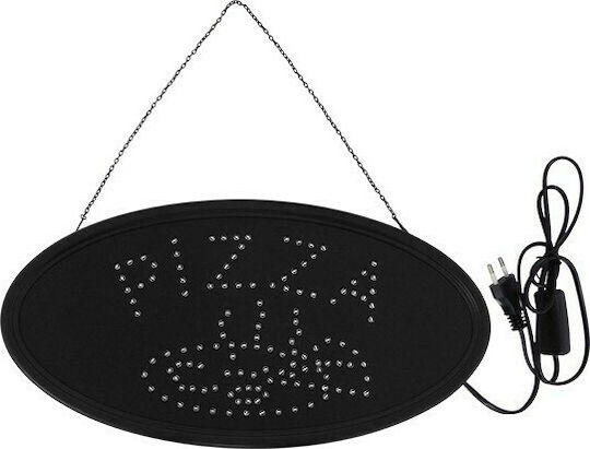 GloboStar Πινακίδα LED με Κίνηση Μονής Όψης 48x25cm Κόκκινο / Μπλε / Πορτοκαλί / Πράσινο