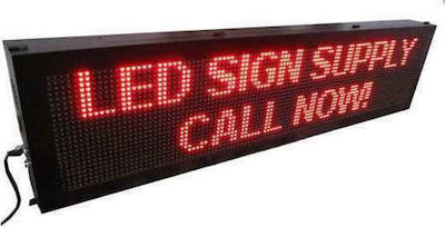 Rolling LED Signs One - Sided Waterproof 100x40cm Red