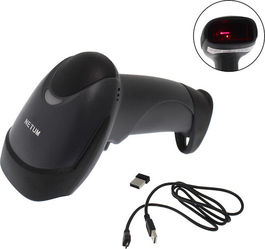 Netum Handheld Scanner Wireless with 1D Barcode Reading Capability