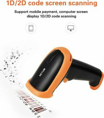 Netum Handheld Scanner Wireless with 1D Barcode Reading Capability