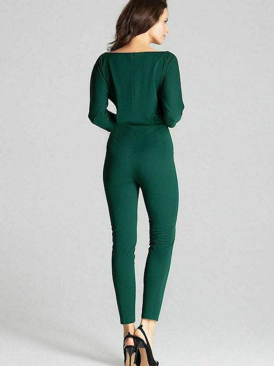 Lenitif L066 Women's Long-sleeved One-piece Suit Green