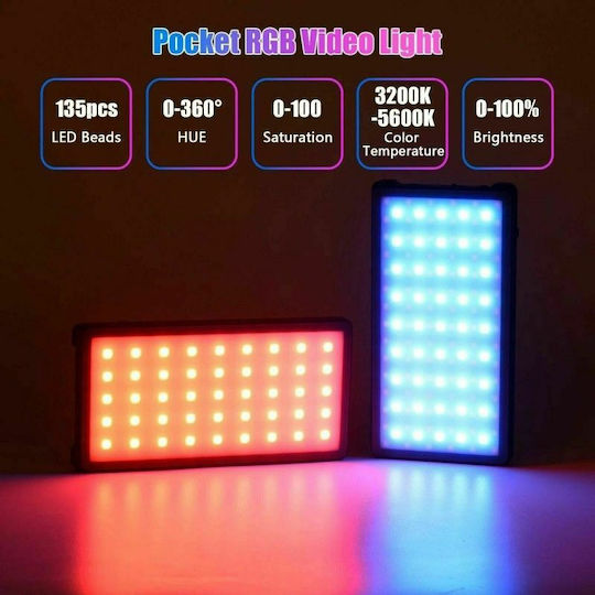 Yongnuo YN135RGB Lumină LED 5500K cu Luminozitate 1180lm