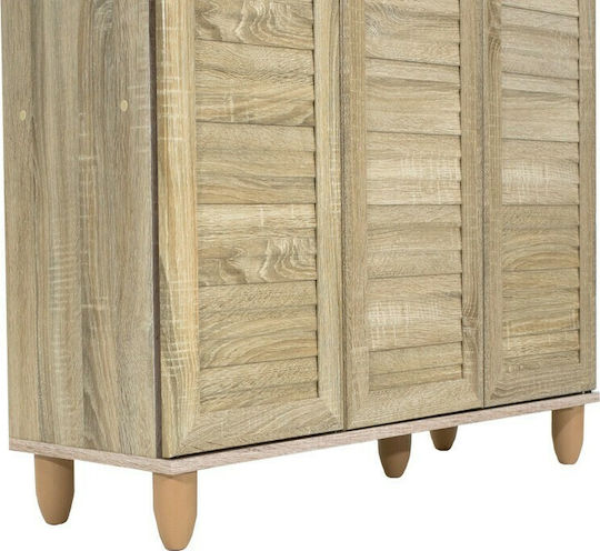 Santo Wooden Shoe Organizer with 4 Shelves Sonoma 89.5x34.5x91.5cm