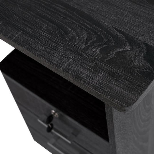 Γραφείο Ξύλινο Μαύρο 150x71x74.5εκ.