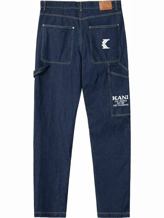 Karl Kani Men's Jeans Pants in Loose Fit Navy Blue