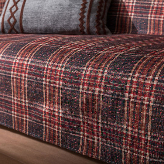 Gofis Home Scotch 949 Sesselüberwurf Zwei Seiten Abmessung P140xM170cm Rote