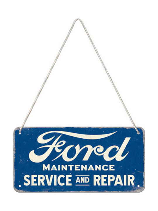 Nostalgic Art Знак Стенен Декор от Метал Ford Service & Repair Синьо 20x10см 1pcs