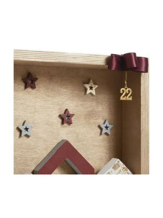 Parisis Weihnachts- Dekorative Darstellung Beige 35x35x7cm