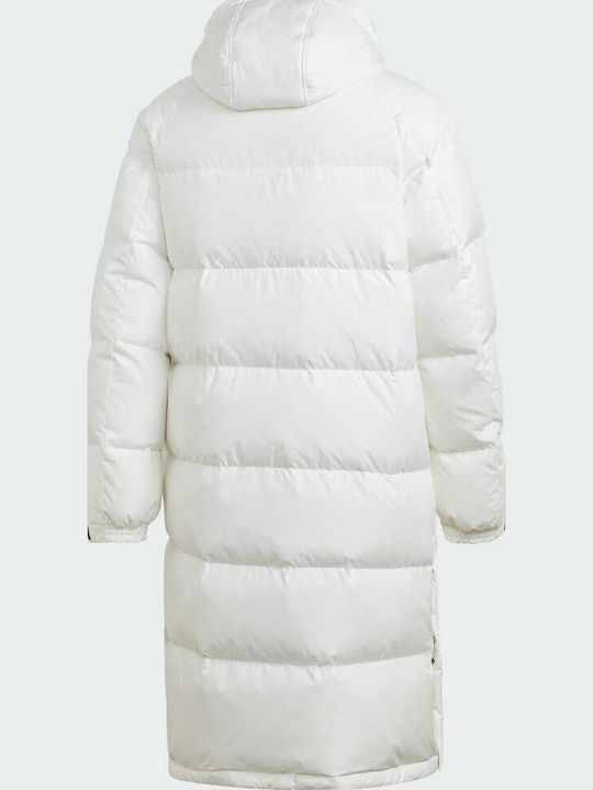 Geci de Iarna Puffer cu 3 Dungi Lung Λeucă