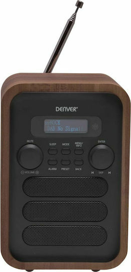 Denver DAB-48 Φορητό Ραδιόφωνο Ρεύματος DAB+ με Bluetooth Γκρι
