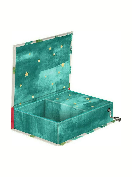 Moses Christmas Figure Box Green Length 9.5cm with Music