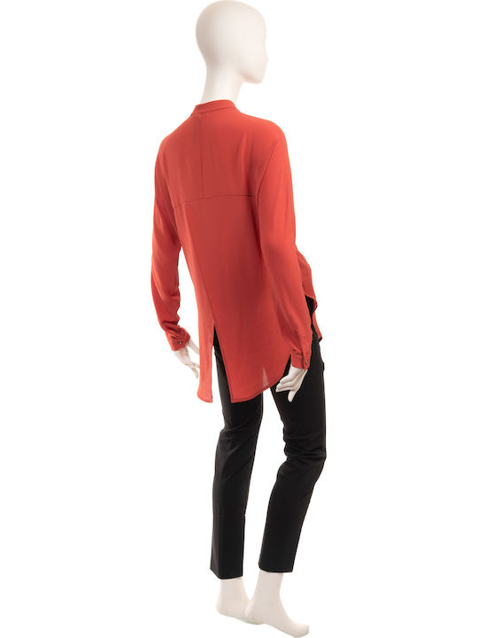 Toi&Moi Women's Monochrome Long Sleeve Shirt Teracota