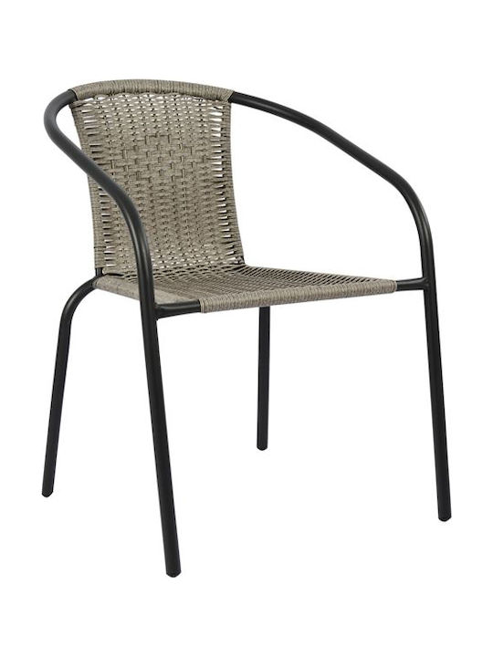 Outdoor Dining Set Camel 3 Pieces Grey