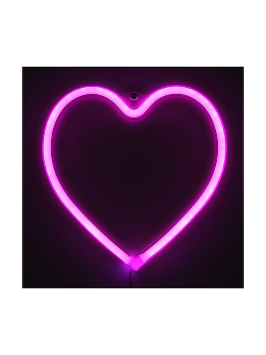 GloboStar Neon Διακοσμητικό Φωτιστικό LED Καρδιά 20x20εκ.