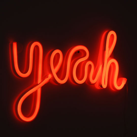 GloboStar Neon Διακοσμητικό Φωτιστικό Yeah LED