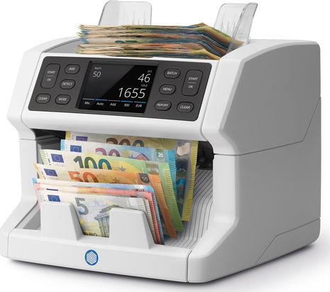 Safescan 2865-S Money Counter with Speed 1500 Banknotes per Minute
