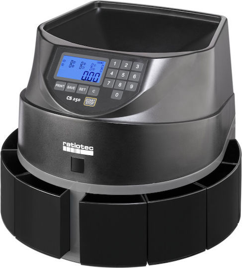 Ratiotec CS 250 Money Counter with Speed 550 Coins per Minute