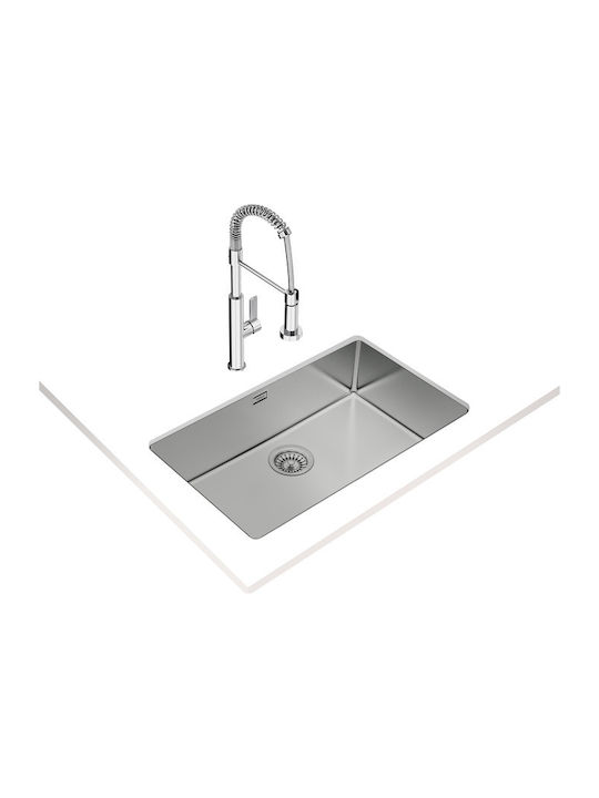 Teka Be Linea RS15 71.40 115000004 Undermount Sink Inox Satin W75xD44cm Silver