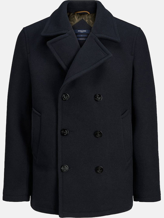 Men's Half Coat Navy Blue