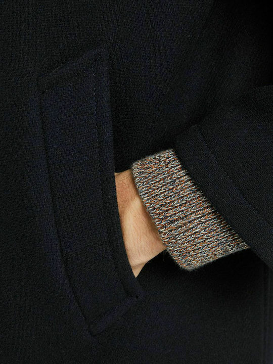 Men's Half Coat Navy Blue