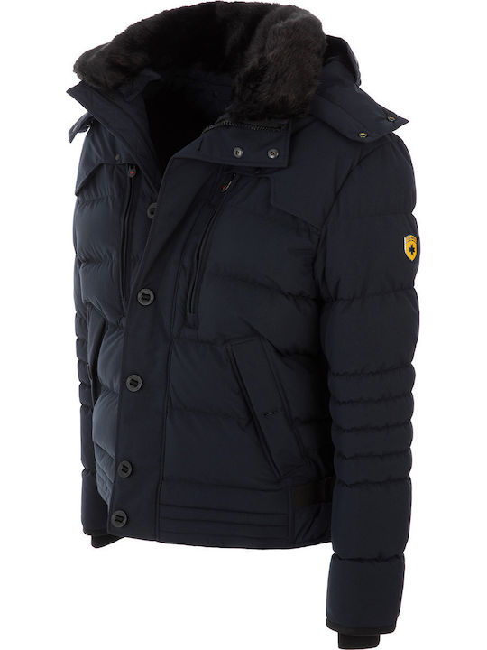 Stardust Χειμωνιάτικο Μπουφάν Puffer Navy Μπλε
