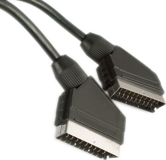 Valueline Cable Scart male - Scart male 1.5m Black SCART 03LC-1.5 SCART 03LC/1.5
