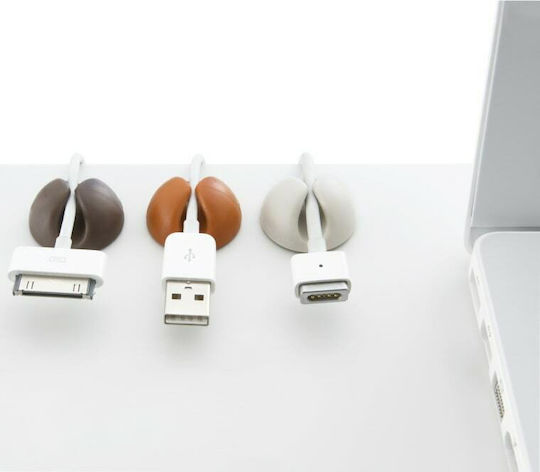 Bluelounge CableDrop Clips Οργάνωσης Καλωδίων 6τμχ Λευκό