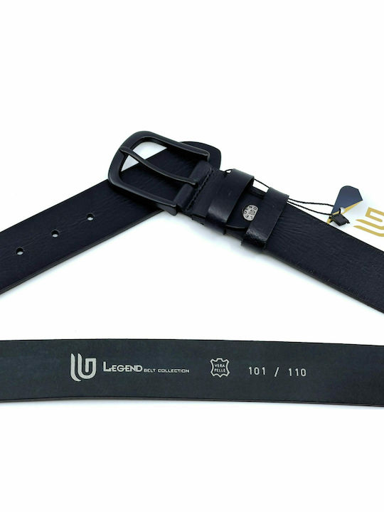 L-101-A Wide Men's Belt Leather Black L-101-A BLACK