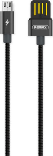 Remax Braided USB 2.0 to micro USB Cable Μαύρο 1m (Serpent)