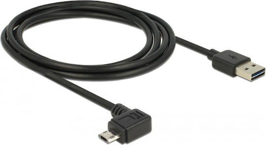 DeLock Regular USB 2.0 spre micro USB Cablu Negru 2m (83853) 1buc