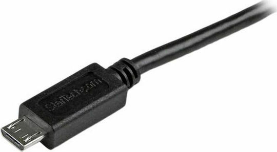 StarTech Regular USB 2.0 to micro USB Cable Μαύρο 2m (USBAUB2MBK)