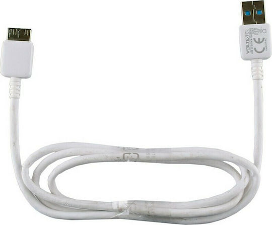 Volte-Tel Regular USB 3.0 to micro USB Cable Λευκό 1m (8121241)