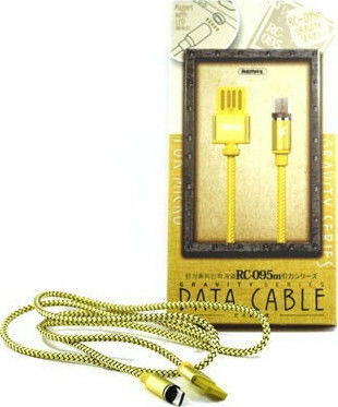 Remax Gravity RC-095m 1m Braided / Magnetic USB 2.0 to micro USB Cable Gold