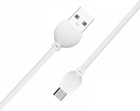 Awei Regular USB 2.0 to micro USB Cable Λευκό 1m (CL-61)