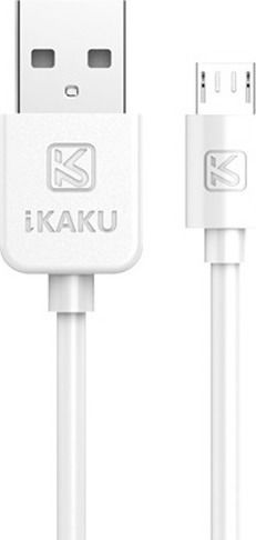 Kakusiga KSC-332 Regular USB 2.0 spre micro USB Cablu Alb 2m 1buc