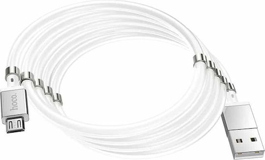 Hoco U91 Magnetisch USB 2.0 auf Micro-USB-Kabel Weiß 1m (HC-U91M) 1Stück