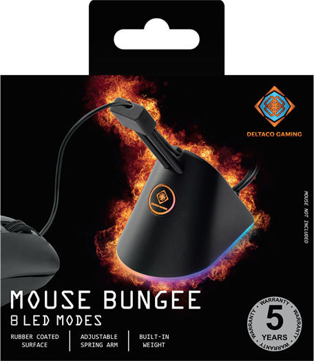 Deltaco Mouse Bungee GAM-044-RGB Black